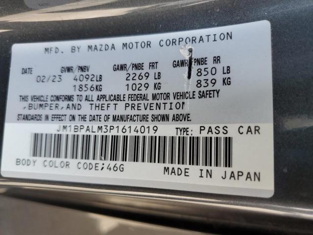 2023 Mazda 3 მანქანა იყიდება აუქციონზე, vin: JM1BPALM3P1614019, აუქციონის ნომერი: 62302405