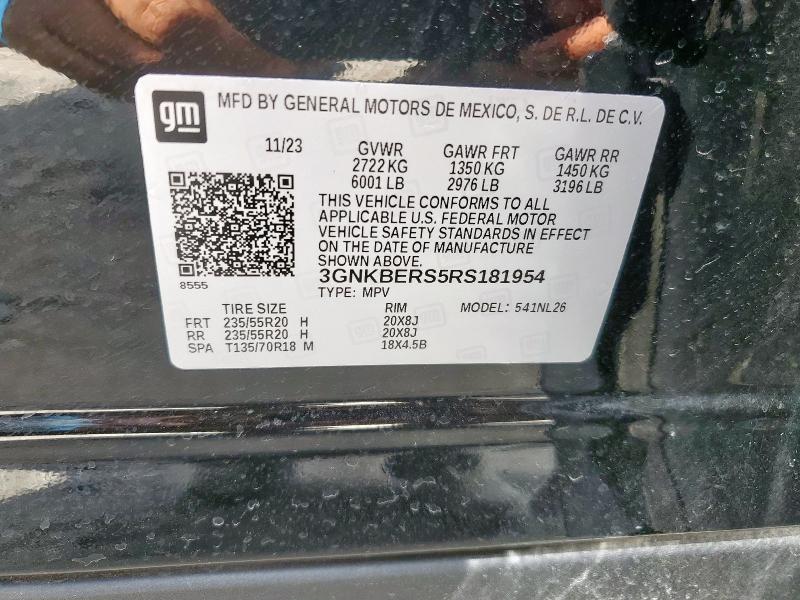 Aukcja sprzedaży 2024 Chevrolet Blazer Rs, vin: 3GNKBERS5RS181954, numer aukcji: 62336035