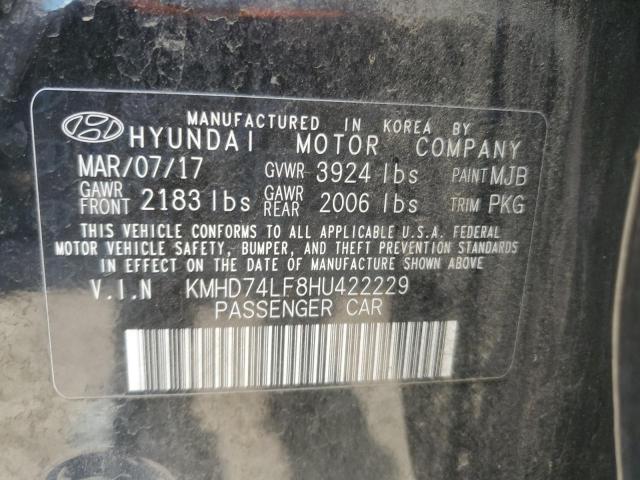 Aukcja sprzedaży 2017 Hyundai Elantra Se, vin: KMHD74LF8HU422229, numer aukcji: 62673355
