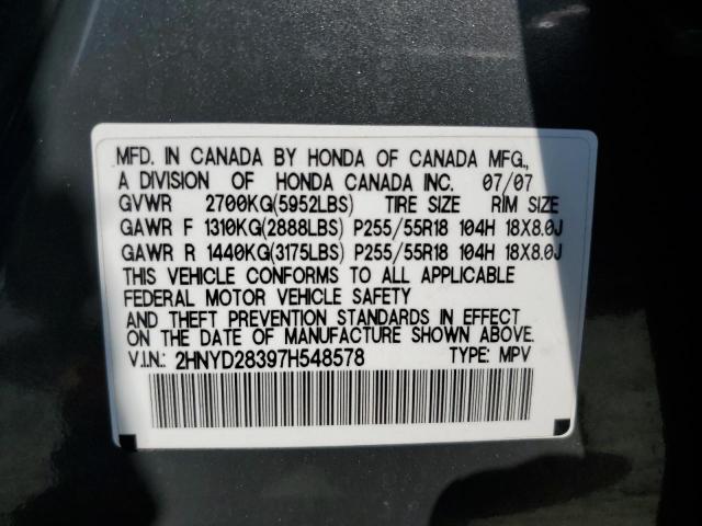 Aukcja sprzedaży 2007 Acura Mdx, vin: 2HNYD28397H548578, numer aukcji: 59514315