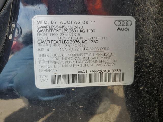 Aukcja sprzedaży 2012 Audi Q5 Premium, vin: WA1LFAFP2CA009359, numer aukcji: 62371905