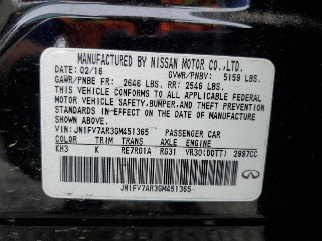 Продаж на аукціоні авто 2016 Infiniti Q50 Red Sp, vin: JN1FV7AR3GM451365, номер лоту: 62960125