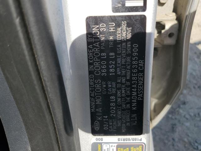 Auction sale of the 2014 Kia Rio Lx, vin: KNADM4A38E6385900, lot number: 59587335