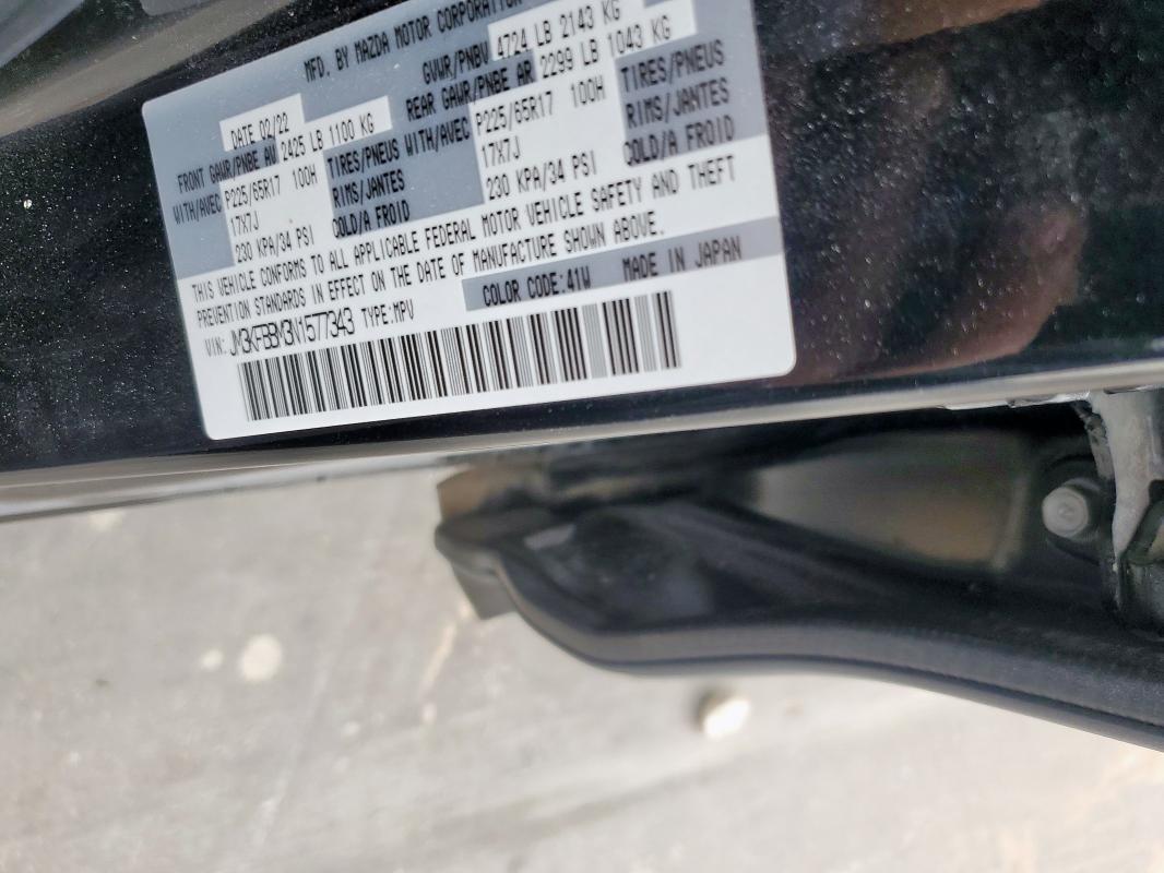 59375095 :رقم المزاد ، JM3KFBBM3N1577343 vin ، 2022 Mazda Cx-5 Selec مزاد بيع