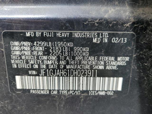 Продажа на аукционе авто 2013 Subaru Impreza, vin: JF1GJAH61DH023911, номер лота: 61732705