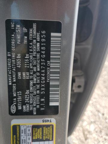 Продажа на аукционе авто 2015 Kia Optima Lx, vin: 5XXGM4A73FG481956, номер лота: 62053945