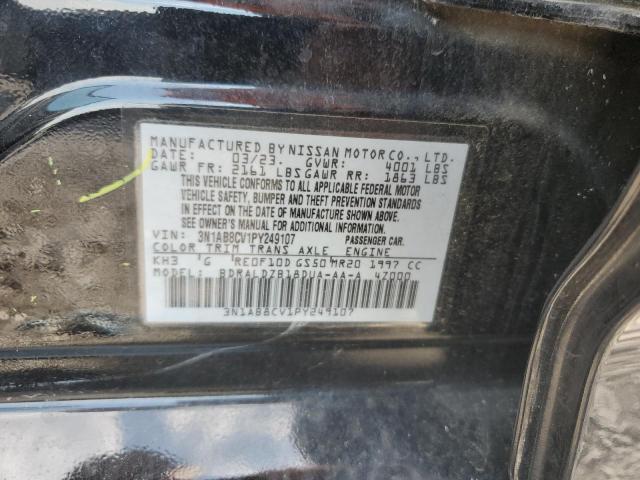 62289125 :رقم المزاد ، 3N1AB8CV1PY249107 vin ، 2023 Nissan Sentra Sv مزاد بيع