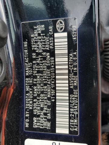 Aukcja sprzedaży 2016 Toyota Camry Le, vin: 4T1BF1FK7GU154368, numer aukcji: 61201475