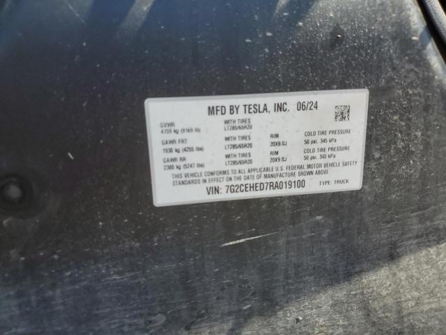 Продаж на аукціоні авто 2024 Tesla Cybertruck, vin: 7G2CEHED7RA019100, номер лоту: 63061905