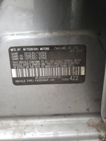 Продаж на аукціоні авто 2015 Mitsubishi Mirage De, vin: ML32A3HJ6FH058132, номер лоту: 62789405