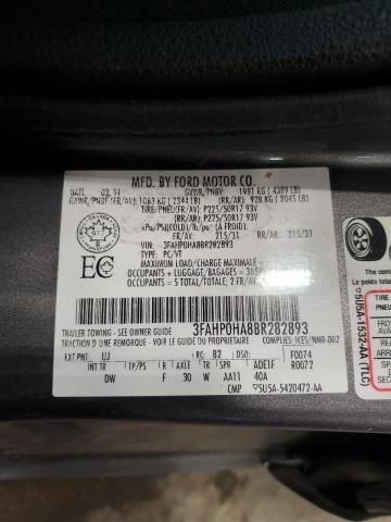 Aukcja sprzedaży 2011 Ford Fusion Se, vin: 3FAHP0HA8BR282893, numer aukcji: 61841505