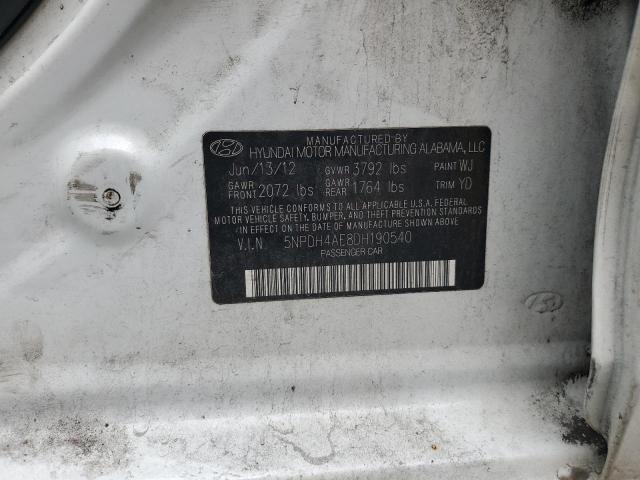 60674695 :رقم المزاد ، 5NPDH4AE8DH190540 vin ، 2013 Hyundai Elantra مزاد بيع