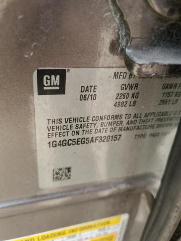 2010 Buick Lacrosse მანქანა იყიდება აუქციონზე, vin: 1G4GC5EG5AF320157, აუქციონის ნომერი: 61372915