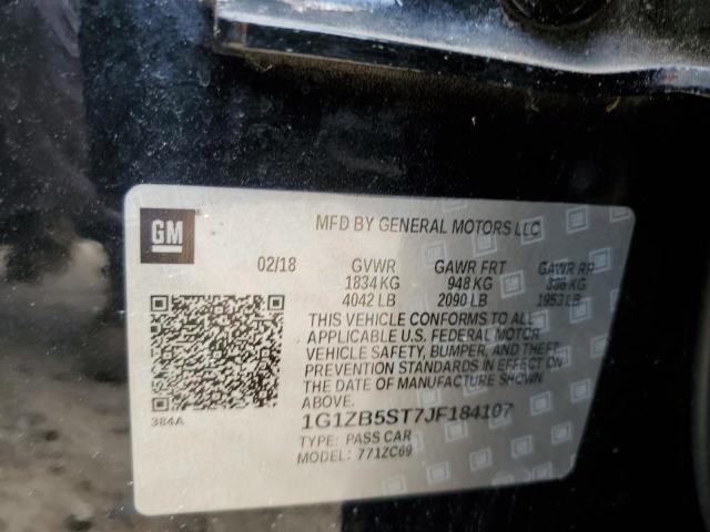 Продаж на аукціоні авто 2018 Chevrolet Malibu, vin: 1G1ZB5ST7JF184107, номер лоту: 60081525
