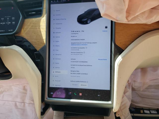 Aukcja sprzedaży 2020 Tesla Model S, vin: 5YJSA1E20LF416206, numer aukcji: 62321785