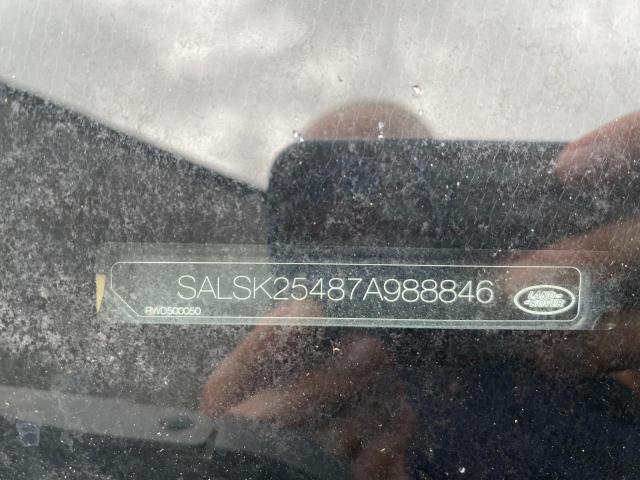 Aukcja sprzedaży 2007 Land Rover Range Rove, vin: SALSK25487A988846, numer aukcji: 61746245