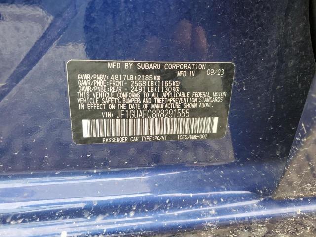 Продажа на аукционе авто 2024 Subaru Impreza Sp, vin: JF1GUAFC8R8291555, номер лота: 62530495