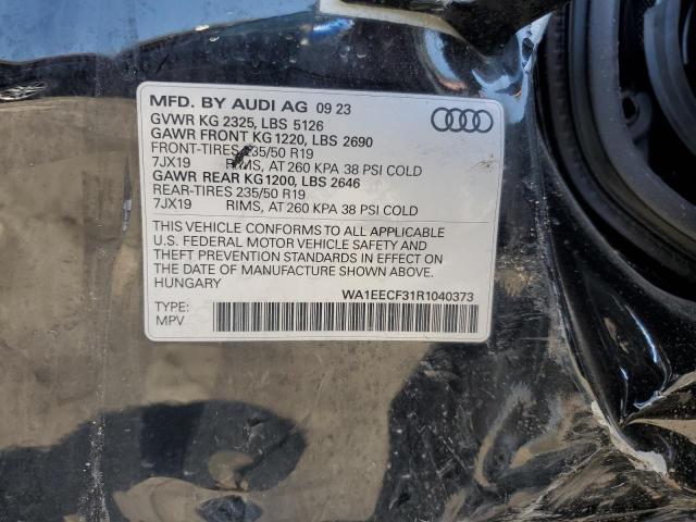 2024 Audi Q3 Premium Plus S Line 45 მანქანა იყიდება აუქციონზე, vin: WA1EECF31R1040373, აუქციონის ნომერი: 59359985