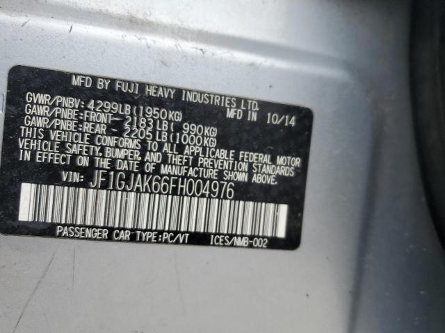 Aukcja sprzedaży 2015 Subaru Impreza, vin: JF1GJAK66FH004976, numer aukcji: 59563265