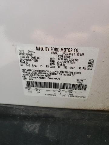 Aukcja sprzedaży 2017 Ford Explorer X, vin: 1FM5K7D83HGA67909, numer aukcji: 59011375