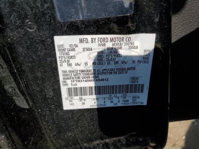 Aukcja sprzedaży 2006 Ford F150, vin: 1FTRX14566FA94812, numer aukcji: 58852595