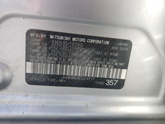 61978115 :رقم المزاد ، JA4AP3AUXLU016717 vin ، 2020 Mitsubishi Outlander Sport مزاد بيع