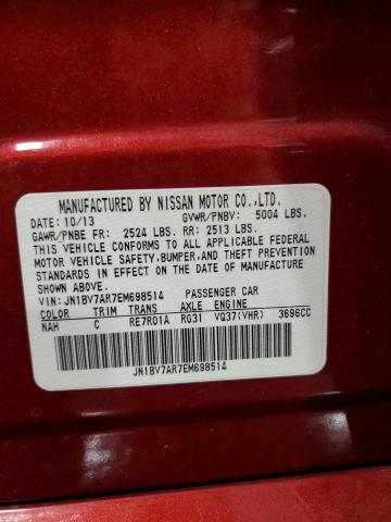 2014 Infiniti Q50 Base მანქანა იყიდება აუქციონზე, vin: JN1BV7AR7EM698514, აუქციონის ნომერი: 61594905