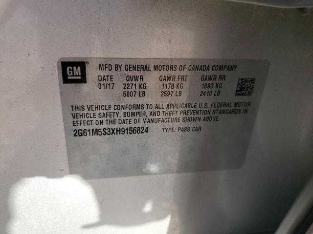 Продаж на аукціоні авто 2017 Cadillac Xts, vin: 2G61M5S3XH9156824, номер лоту: 59918895
