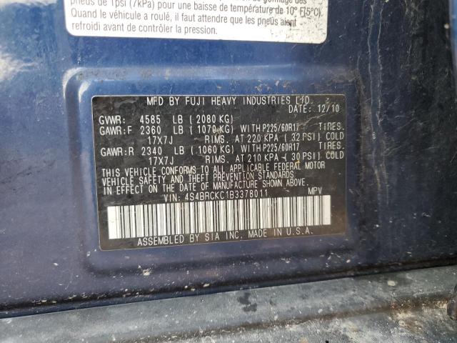 Продажа на аукционе авто 2011 Subaru Outback 2., vin: 4S4BRCKC1B3378011, номер лота: 61806825