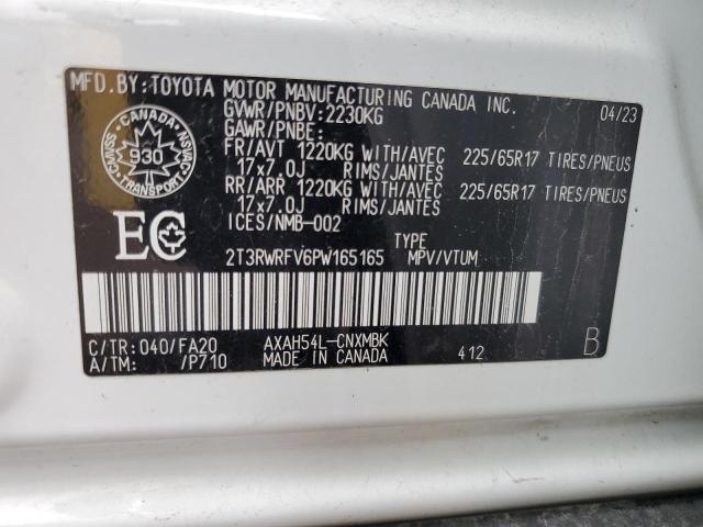 59011275 :رقم المزاد ، 2T3RWRFV6PW165165 vin ، 2023 Toyota Rav4 Xle مزاد بيع