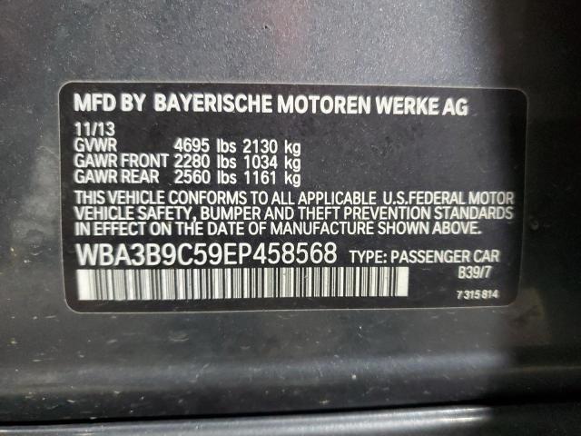 2014 Bmw 335 Xi მანქანა იყიდება აუქციონზე, vin: WBA3B9C59EP458568, აუქციონის ნომერი: 61133085