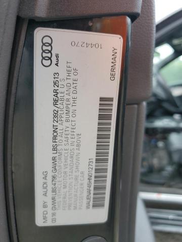 Продажа на аукционе авто 2017 Audi A4 Premium, vin: WAUENAF45HN012731, номер лота: 60073295