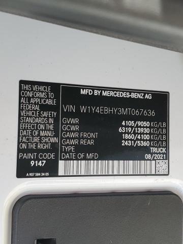Aukcja sprzedaży 2021 Mercedes-benz Sprinter 2, vin: W1Y4EBHY3MT067636, numer aukcji: 59361385