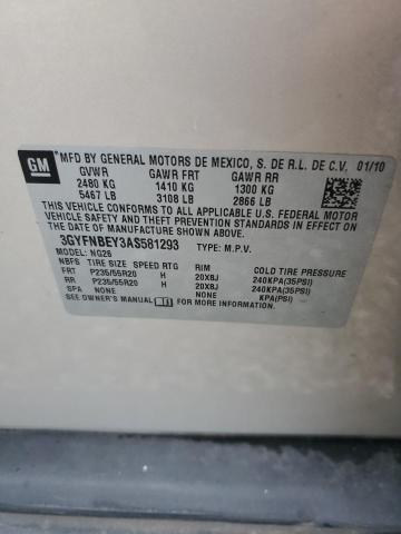 Продаж на аукціоні авто 2010 Cadillac Srx Perfor, vin: 3GYFNBEY3AS581293, номер лоту: 61227715