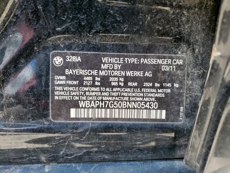 Продаж на аукціоні авто 2011 Bmw 328 I, vin: WBAPH7G50BNN05430, номер лоту: 62200835