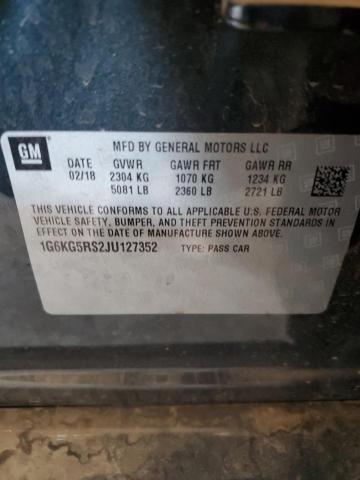 Продажа на аукционе авто 2018 Cadillac Ct6 Premiu, vin: 1G6KG5RS2JU127352, номер лота: 62756895