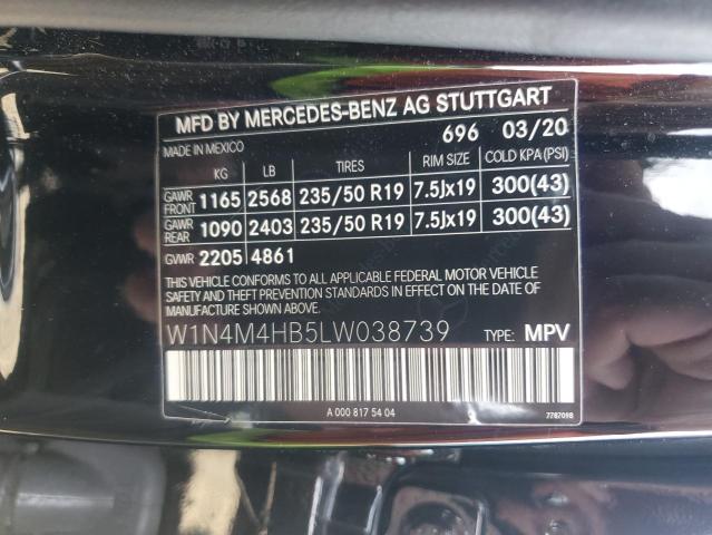 Продаж на аукціоні авто 2020 Mercedes-benz Glb, vin: W1N4M4HB5LW038739, номер лоту: 58904565