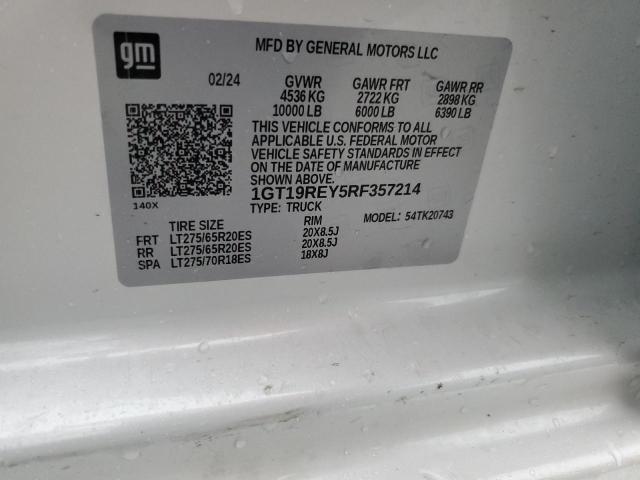 Aukcja sprzedaży 2024 Gmc Sierra, vin: 1GT19REY5RF357214, numer aukcji: 59043335
