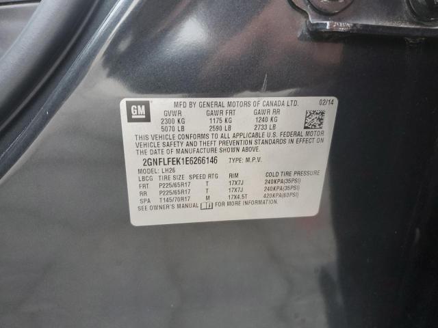Продажа на аукционе авто 2014 Chevrolet Equinox Lt, vin: 2GNFLFEK1E6266146, номер лота: 62592435