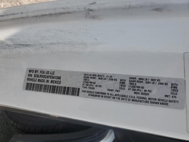 68144146 :رقم المزاد ، 3C6LRVDGXPE541346 vin ، 2023 Ram Promaster 2500 مزاد بيع