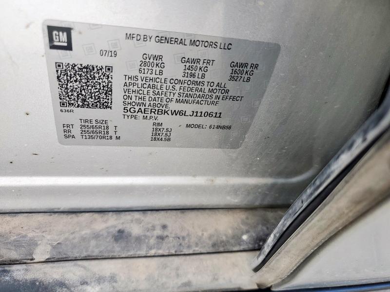Aukcja sprzedaży 2020 Buick Enclave Es, vin: 5GAERBKW6LJ110611, numer aukcji: 60463735