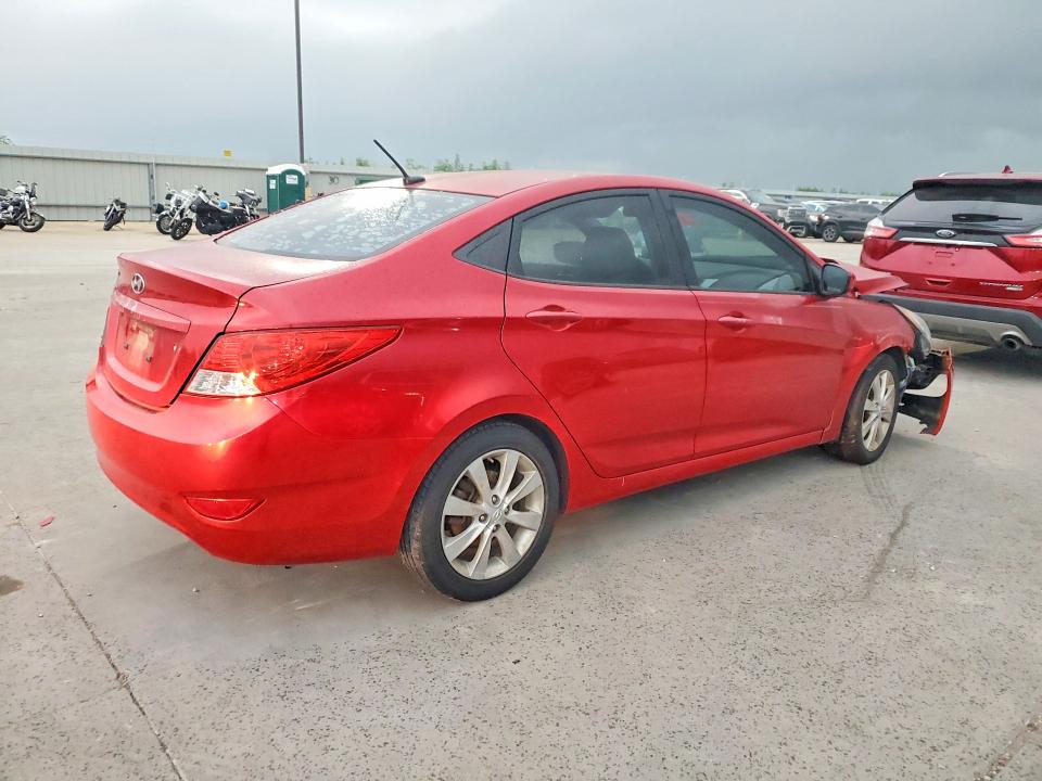 57518076 :رقم المزاد ، KMHCU4AE0CU055351 vin ، 2012 Hyundai Accent مزاد بيع