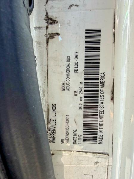 Продаж на аукціоні авто 2013 Ic Corporation 3000, vin: 5WEXWSKK5DH409011, номер лоту: 58359856