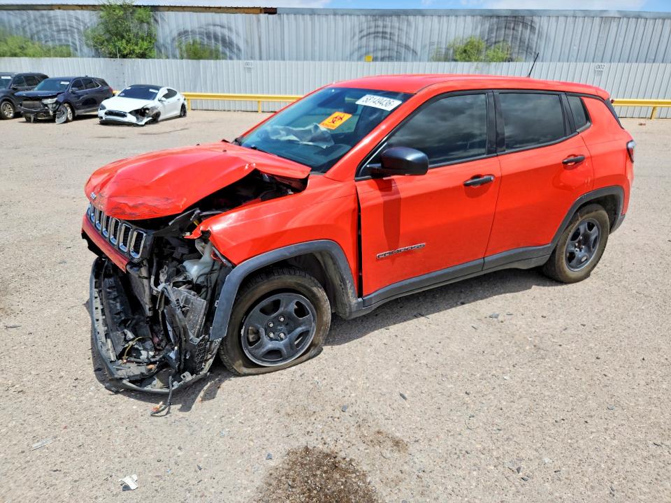 2021 Jeep Compass მანქანა იყიდება აუქციონზე, vin: 3C4NJCAB5MT576972, აუქციონის ნომერი: 58149436