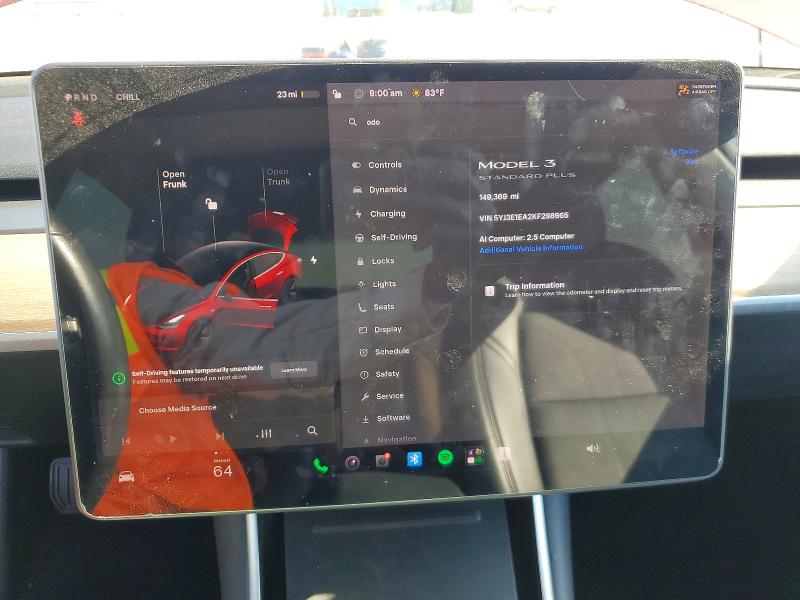 Aukcja sprzedaży 2019 Tesla Model 3, vin: 5YJ3E1EA2KF298965, numer aukcji: 57167376