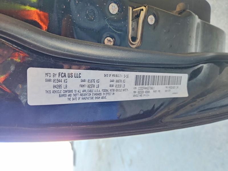 55076686 :رقم المزاد ، 1C3CDFAAXGD736611 vin ، 2016 Dodge Dart مزاد بيع