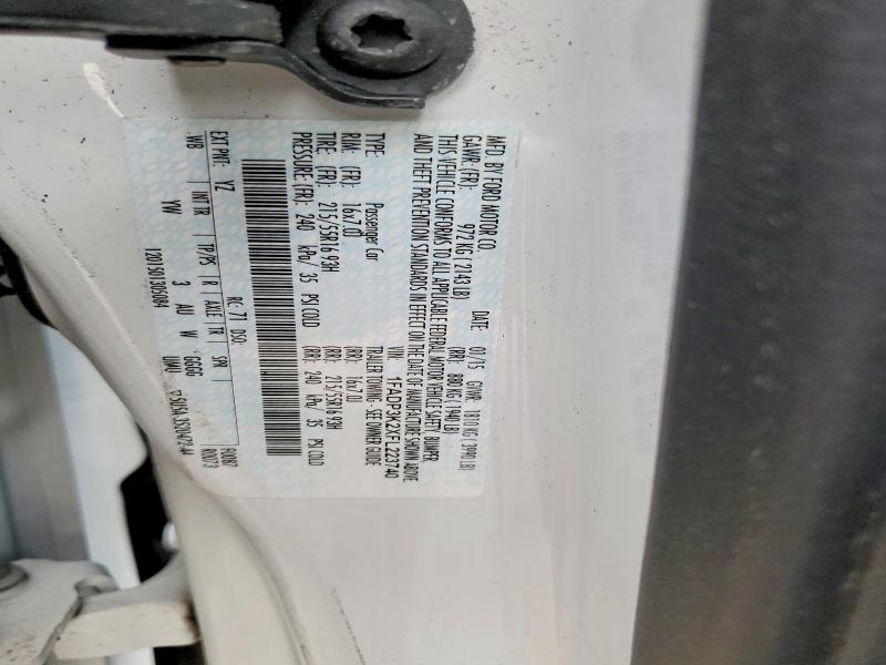 Продаж на аукціоні авто 2015 Ford Focus, vin: 1FADP3K2XFL223740, номер лоту: 57902736