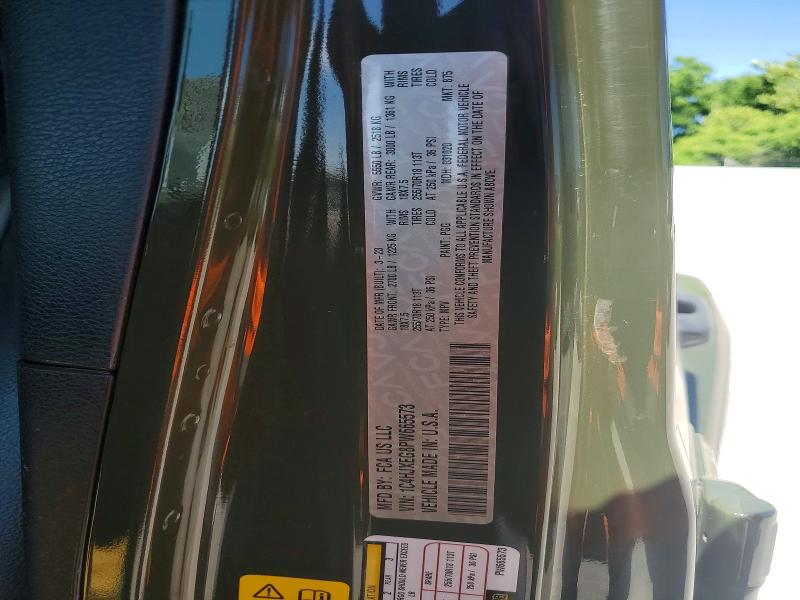 53966106 :رقم المزاد ، 1C4HJXEG8PW665573 vin ، 2023 Jeep Wrangler مزاد بيع