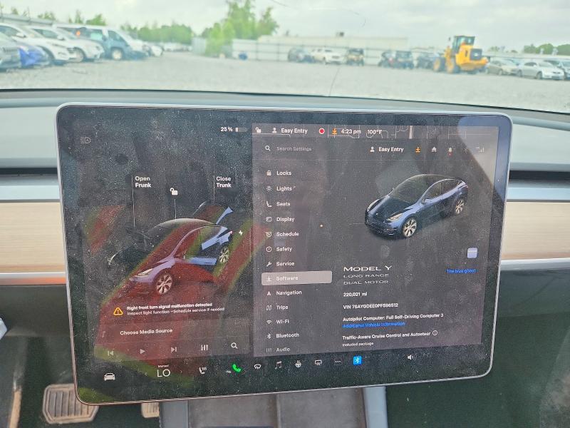 Aukcja sprzedaży 2023 Tesla Model Y, vin: 7SAYGDEE0PF596512, numer aukcji: 58813736