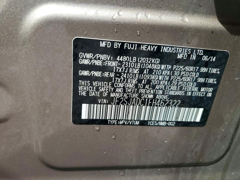 57670146 :رقم المزاد ، JF2SJADC1FH462322 vin ، 2015 Subaru Forester مزاد بيع